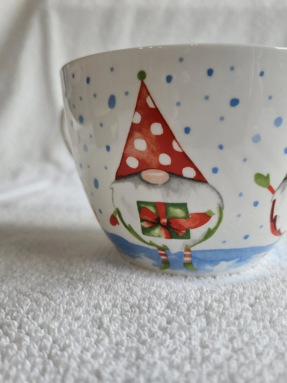 Gnome Holiday Bone China Mug